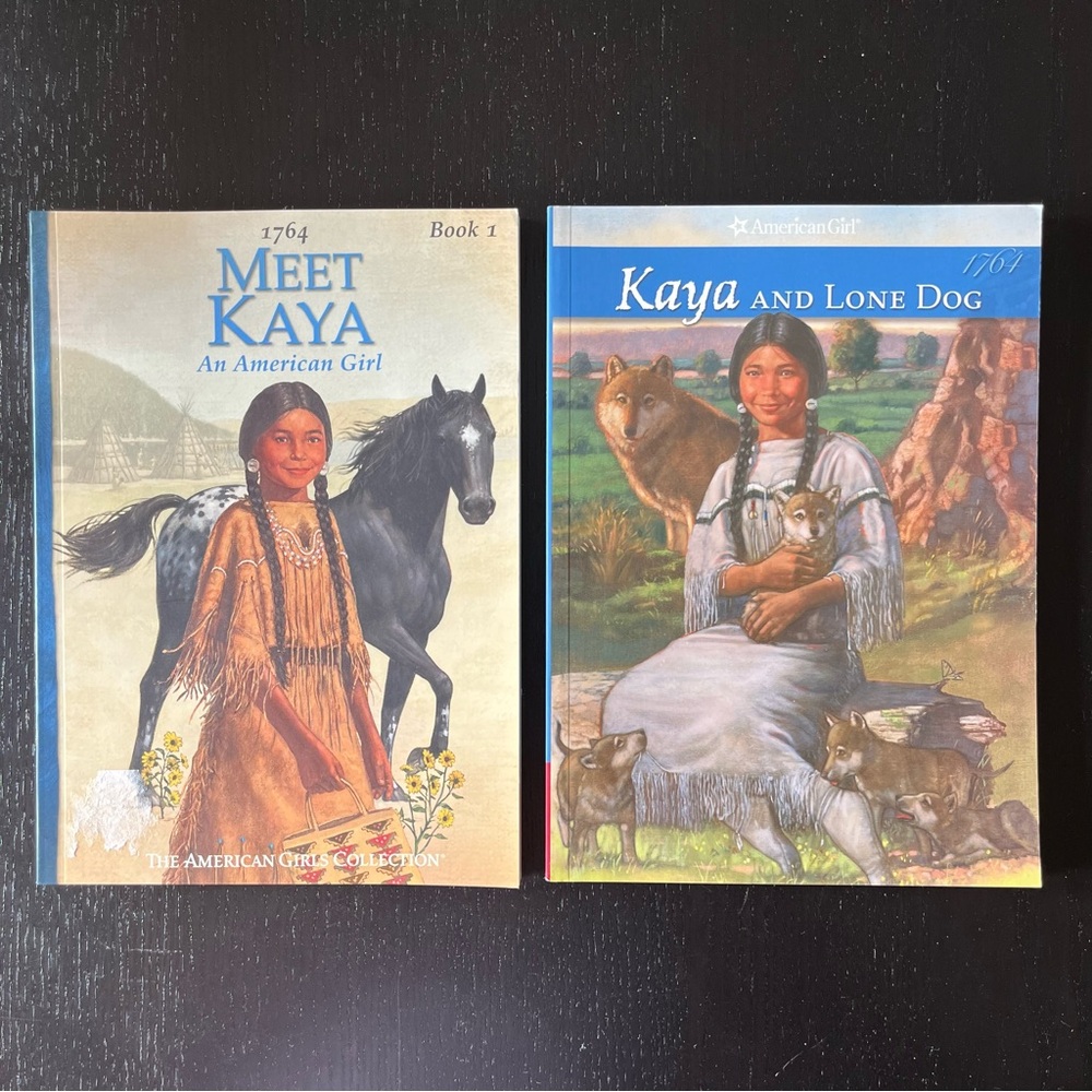 American Girl Meet Kaya & Kaya and Lone Dog Books 1, 4 VGUC